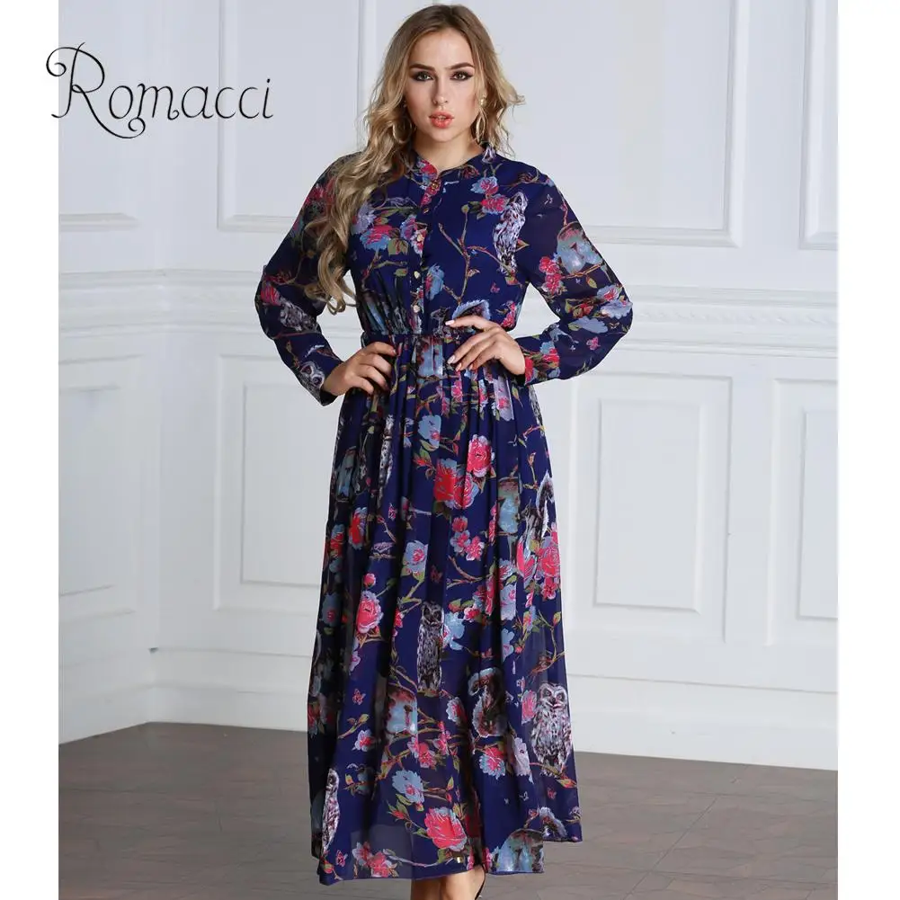 Romacci Boho Floral Long Chiffon Dress Women Long Sleeve Button Front A-Line Maxi Dress XXXXL 5XL 6XL Plus Size Dress Vestdios
Romacci Boho Floral Long Chiffon Dress Women Long Sleeve Button Front A-Line Maxi Dress XXXXL 5XL 6XL Plus Size Dress Vestdios