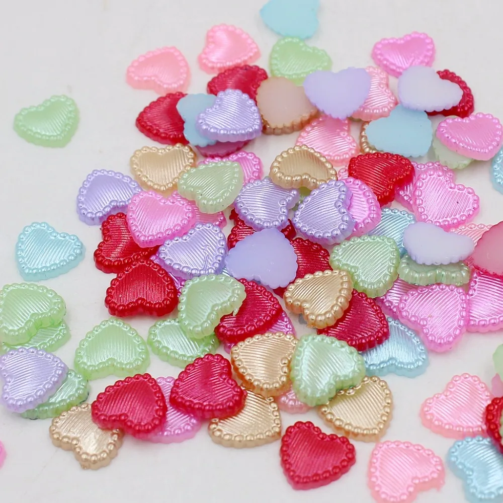 100Pcs Multi 10mm Craft ABS Imitation Heart With Stripe Half Pearls Flatback Pearls Resin Scrapbook Beads Decorate Diy
100Pcs Multi 10mm Craft ABS Imitation Heart With Stripe Half Pearls Flatback Pearls Resin Scrapbook Beads Decorate Diy