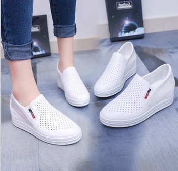 Summer New Products The Thick Bottom Increase Within Women's Shoes Fashion Casual White Shoes Breathable Lok Fu Shoes Women
Summer New Products The Thick Bottom Increase Within Women's Shoes Fashion Casual White Shoes Breathable Lok Fu Shoes Women