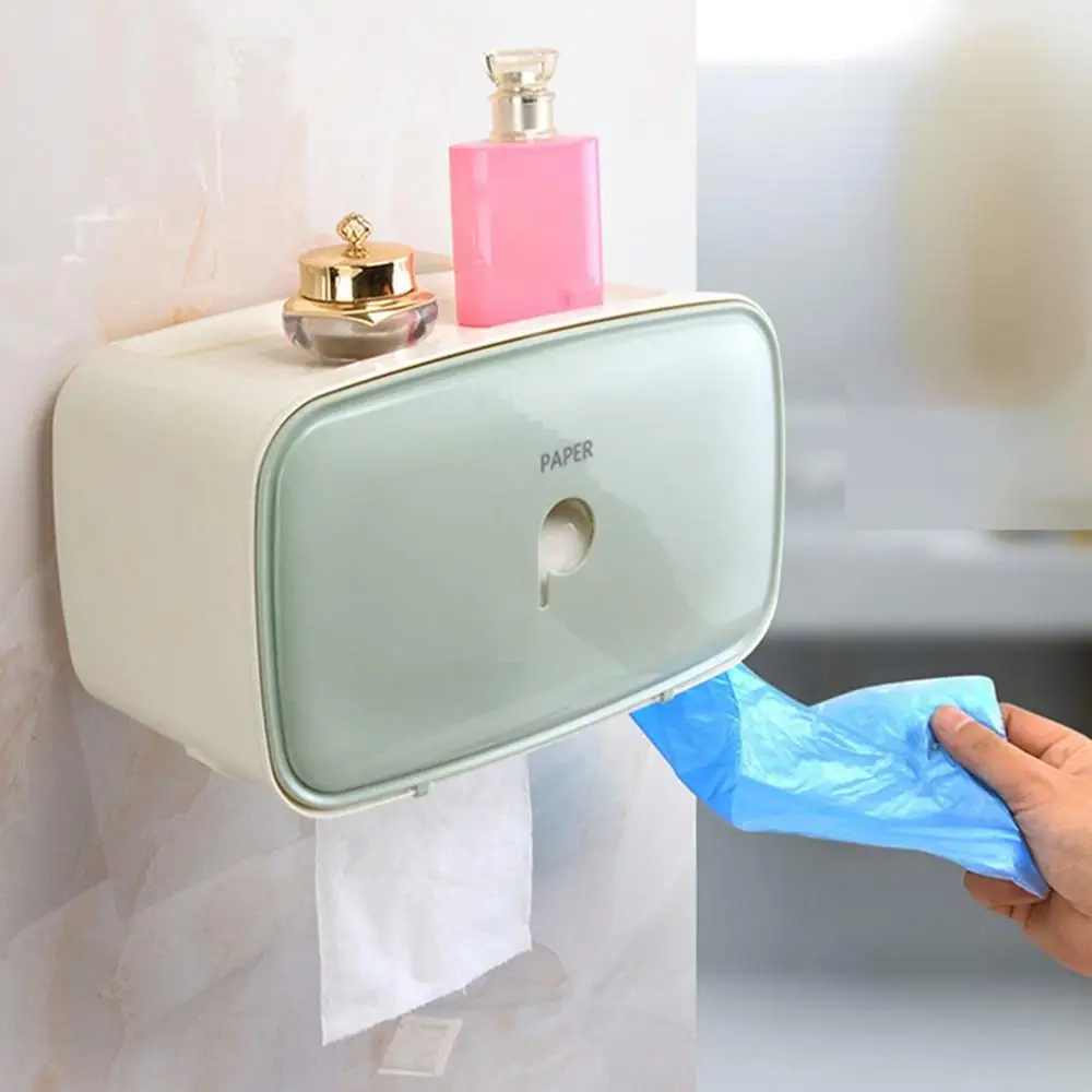 Multi-Function Waterproof Bathroom Toilet Roll Paper Holder Paper Phone Holder With Storage Shelf Rack
Multi-Function Waterproof Bathroom Toilet Roll Paper Holder Paper Phone Holder With Storage Shelf Rack