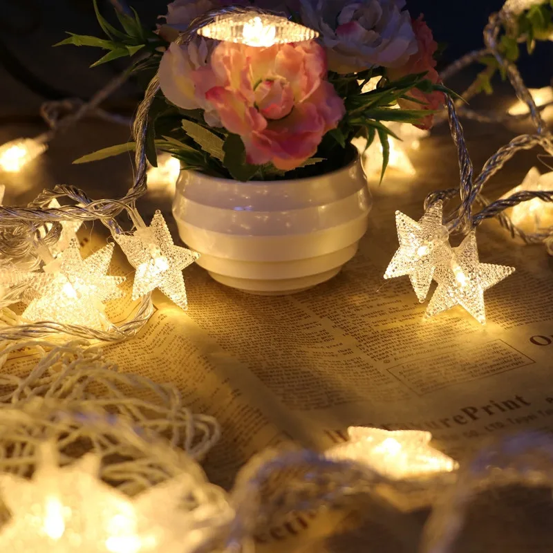 New Year Decoration Star Light String 3m 20 Star Christmas Decorations for Home Arvore de Natal Christmas Tree Decorations. Q
New Year Decoration Star Light String 3m 20 Star Christmas Decorations for Home Arvore de Natal Christmas Tree Decorations. Q