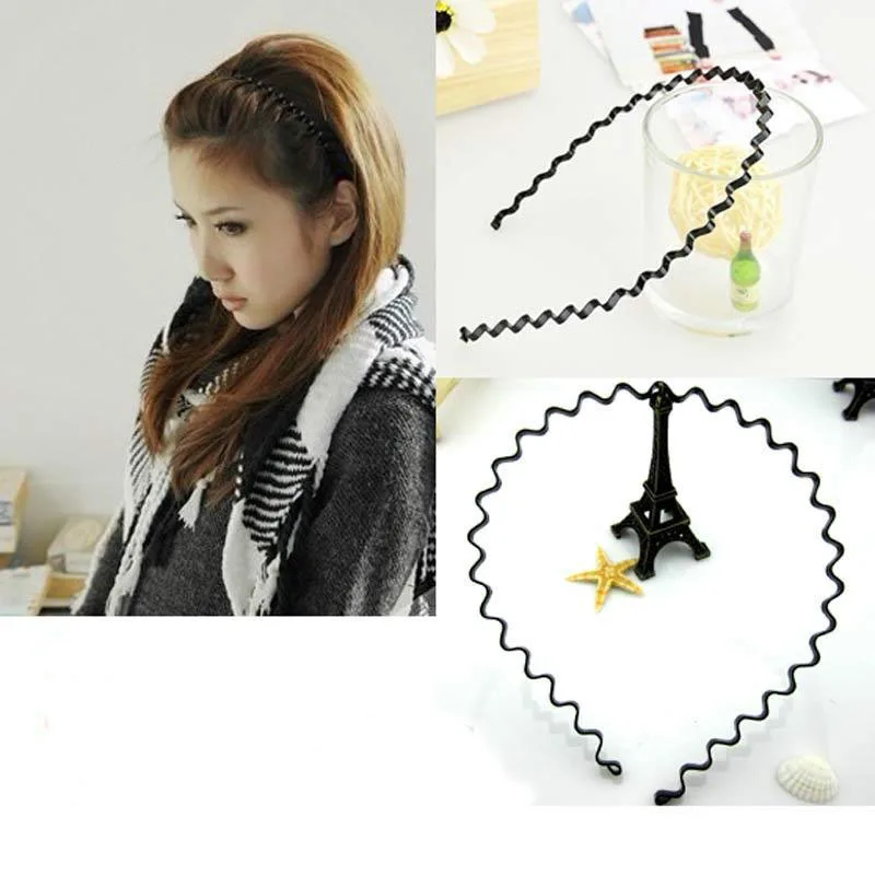 #AD17049 Simple Metal Wave Hair Hoop Iron Headband Black Color Women Mens All-match Head Hoop
#AD17049 Simple Metal Wave Hair Hoop Iron Headband Black Color Women Mens All-match Head Hoop