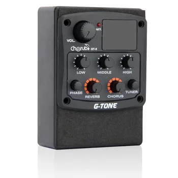 Cherub GT-5 Guitar Preamp Piezo Pickup 3-Band EQ Equalizer LCD Tuner with Reverb/Chorus Effects for Acoustic Guitar
Cherub GT-5 Guitar Preamp Piezo Pickup 3-Band EQ Equalizer LCD Tuner with Reverb/Chorus Effects for Acoustic Guitar
