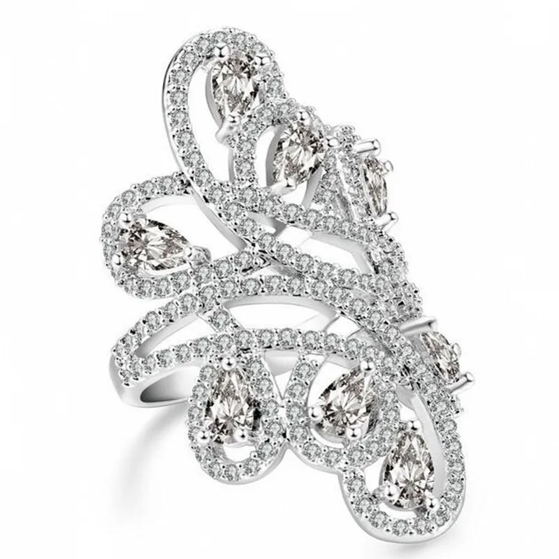 Brand Wide Jewelry Vine flower Diamant Stone Rings 925 Sterling silver Cross Cocktail Engagement Band Ring For Women Gift
Brand Wide Jewelry Vine flower Diamant Stone Rings 925 Sterling silver Cross Cocktail Engagement Band Ring For Women Gift