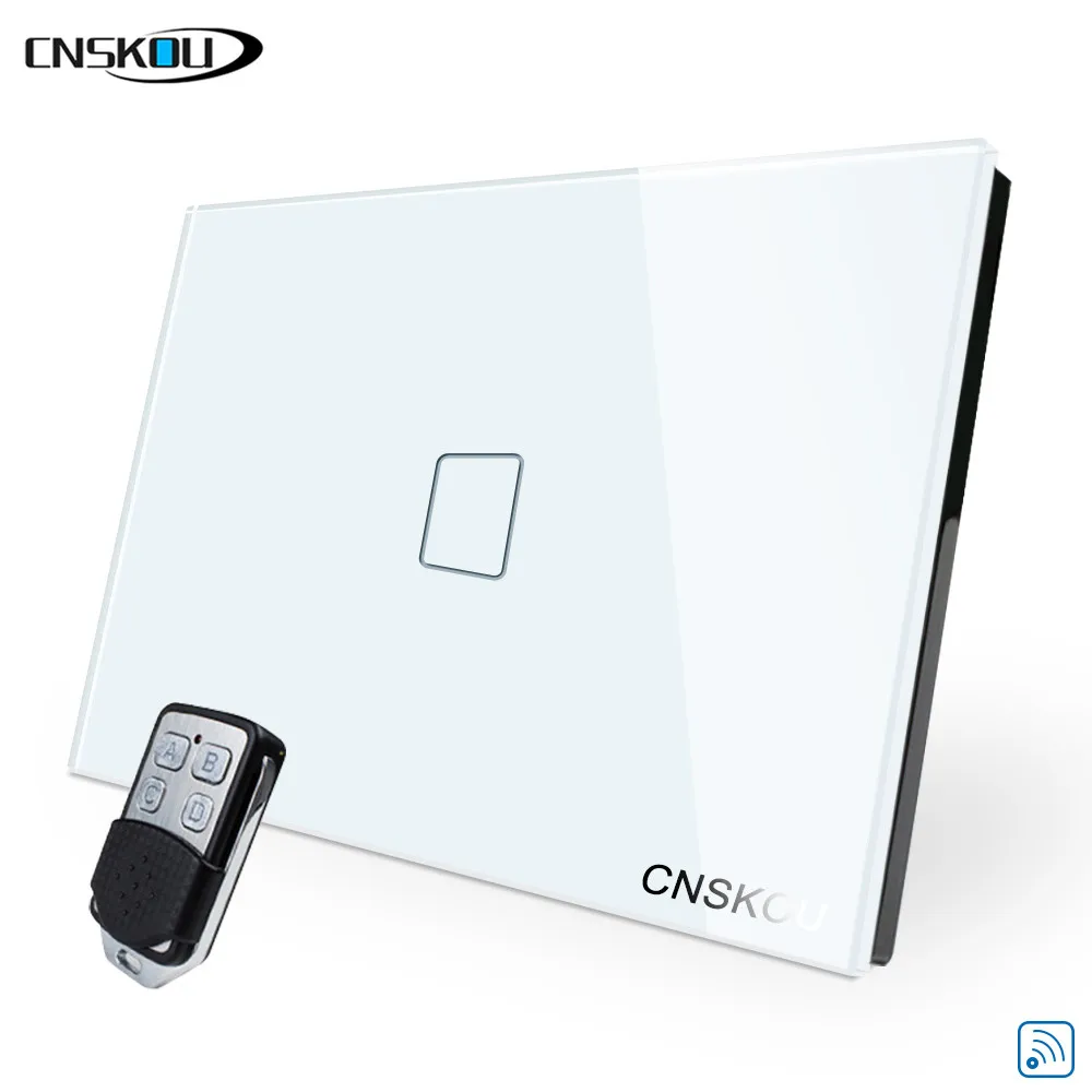 CNSKOU smart home rf remote light switch 433,wireless remote control switch,1 Gang 1 Way Switch 110V
CNSKOU smart home rf remote light switch 433,wireless remote control switch,1 Gang 1 Way Switch 110V
