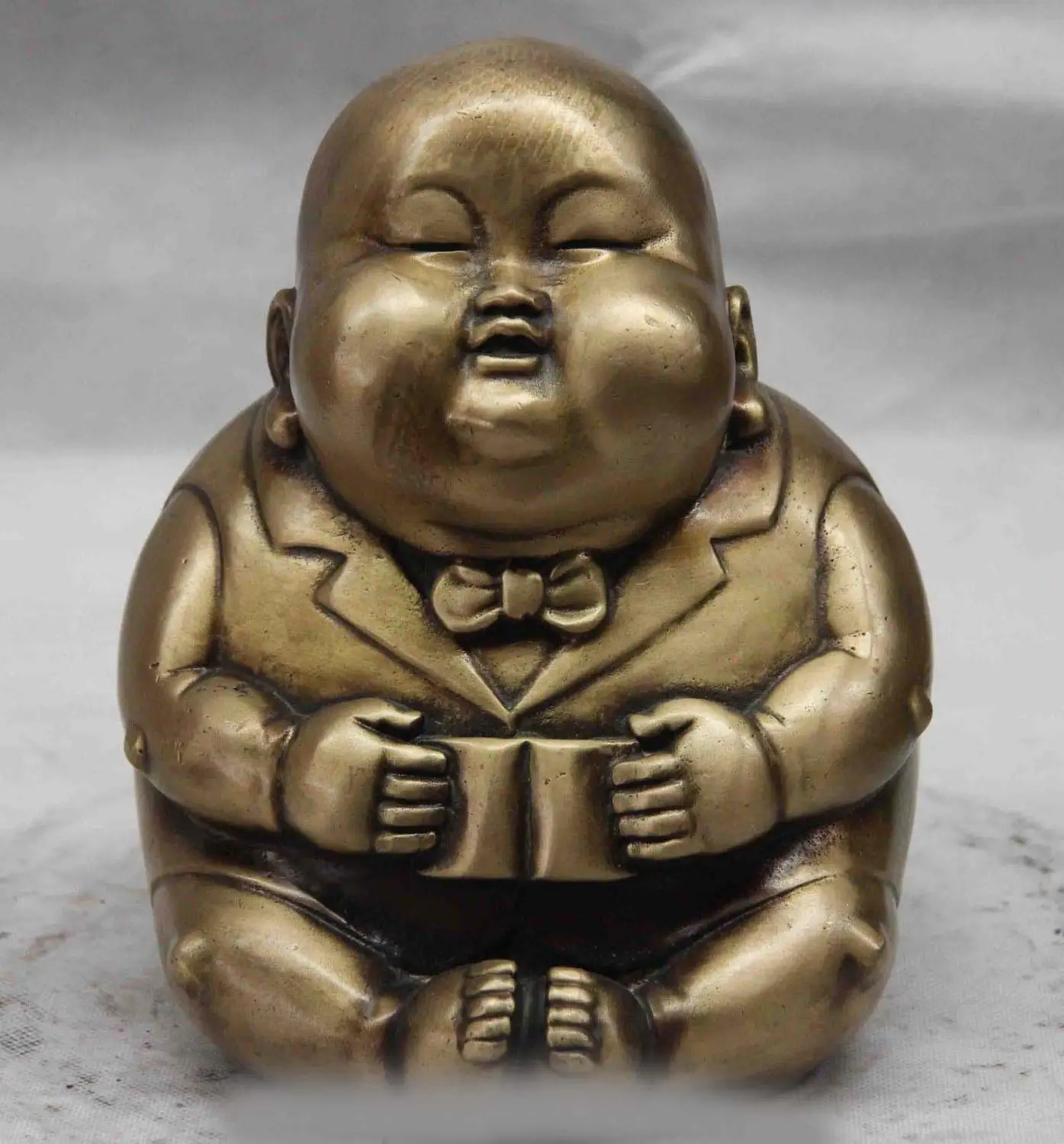 China Copper Bronze Carved Charmingly naive Lovely Boy Kid Child Children Statue SD 506
China Copper Bronze Carved Charmingly naive Lovely Boy Kid Child Children Statue SD 506