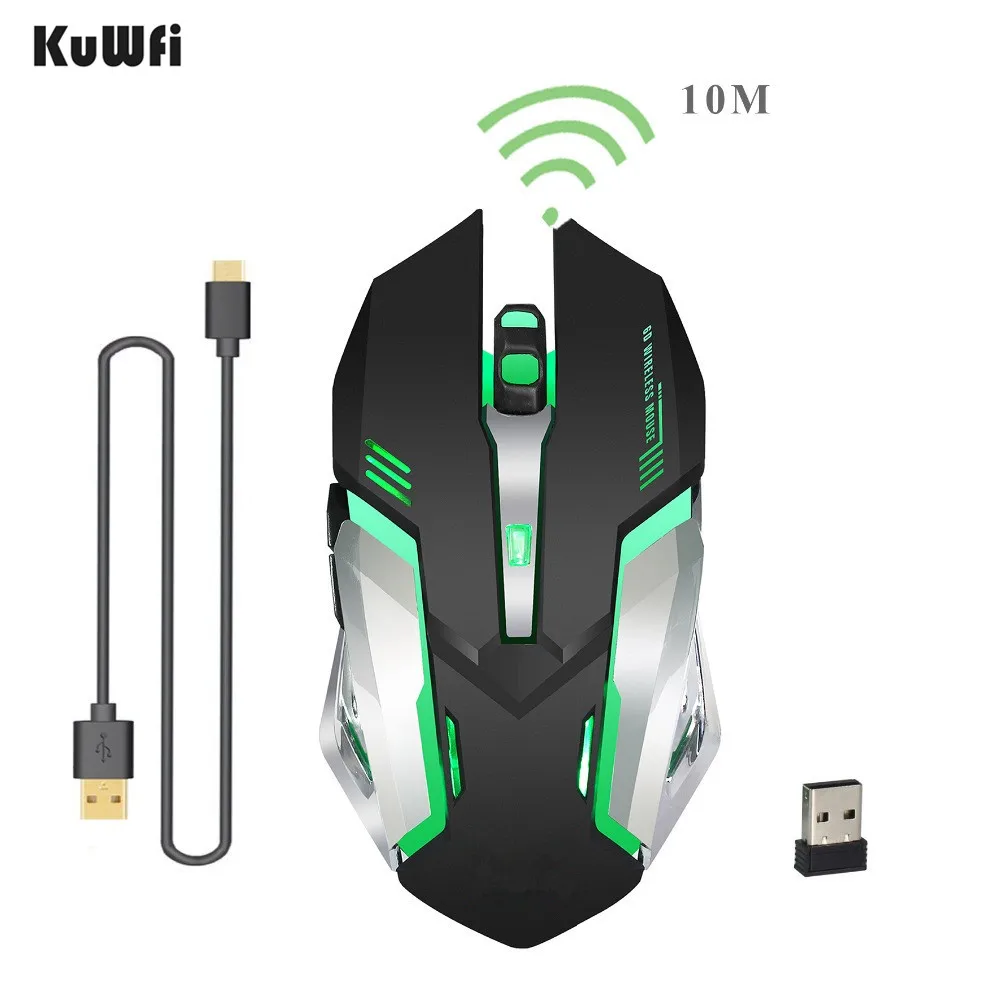 Rechargeable 2.4G Wireless Game Mouse Mice with 600Mah Built-in Battery 7 colors backlight 2400DPI USB Mouse Laptop
Rechargeable 2.4G Wireless Game Mouse Mice with 600Mah Built-in Battery 7 colors backlight 2400DPI USB Mouse Laptop