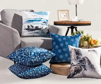 45*45cm Chinese style blue velvet cushion covers sofa pillow covers decorative pillow case home decoration
45*45cm Chinese style blue velvet cushion covers sofa pillow covers decorative pillow case home decoration