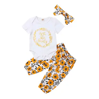Summer Toddler Baby Girl Clothes Sassy Tops Romper Floral Pants 3PCS Outfits Set
Summer Toddler Baby Girl Clothes Sassy Tops Romper Floral Pants 3PCS Outfits Set