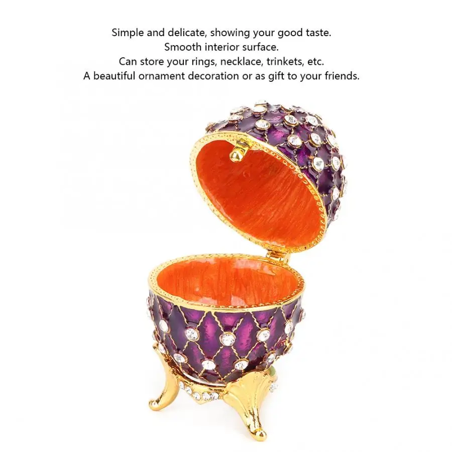 Remote Control Holder Storage Box Vintage Enameled Easter Egg Diamante Jewelry Organizer Trinket Box Decoration Gift Bread
Remote Control Holder Storage Box Vintage Enameled Easter Egg Diamante Jewelry Organizer Trinket Box Decoration Gift Bread