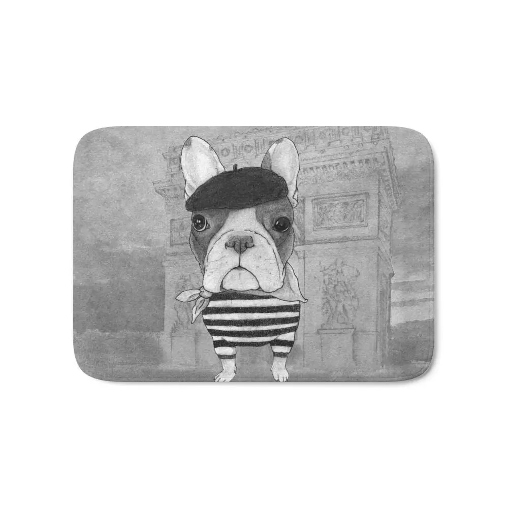 French Bulldog. (black And White Version) Bath Mat 21" x 34"Pattern Fleece Rug Anti-Slip Doormat Home Decor
French Bulldog. (black And White Version) Bath Mat 21" x 34"Pattern Fleece Rug Anti-Slip Doormat Home Decor