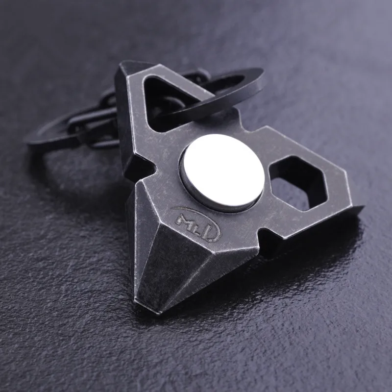 Fidget Dito Spinner messa a fuoco a mano in acciaio SPIN EDC CUSCINETTO Ahad giocattolo di stress sollievo
