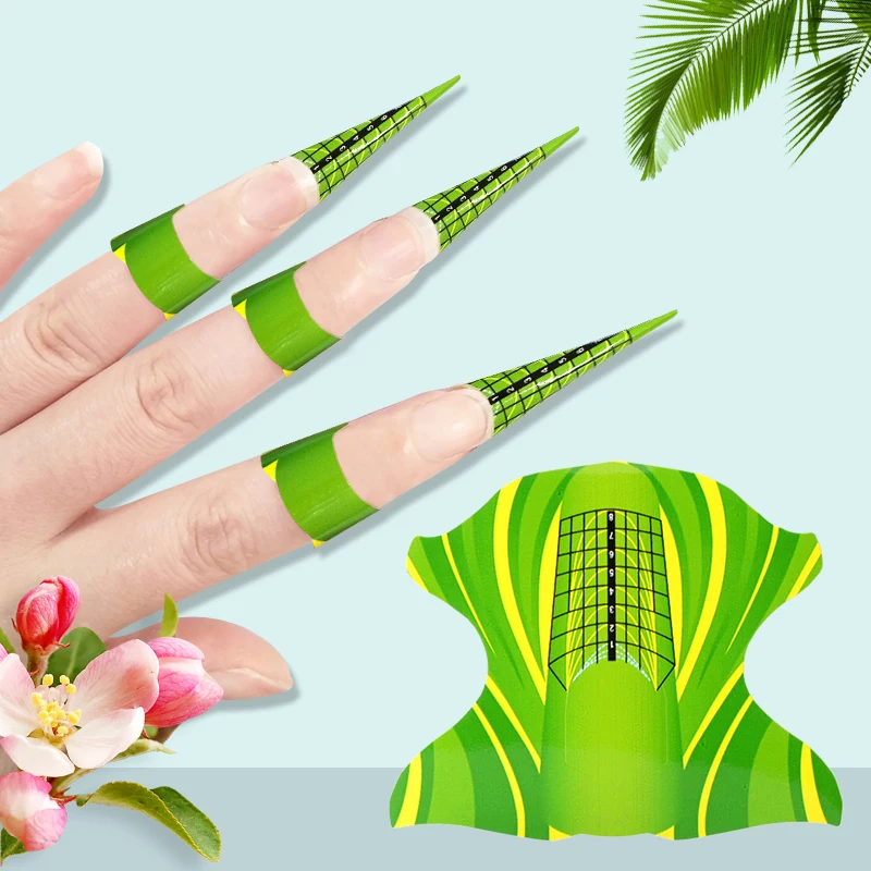 100Pcs/Lot Nail Form For Nails Extension Guide Acrylic UV Gel Tip French DIY Tool Self-Adhesive Forms Stickers Manicure
100Pcs/Lot Nail Form For Nails Extension Guide Acrylic UV Gel Tip French DIY Tool Self-Adhesive Forms Stickers Manicure