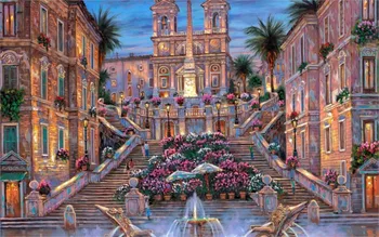 24X36 INCH / ART SILK POSTER / Paintings R The Spanish Steps Italy Rome stairs fountain flowers palm trees night
24X36 INCH / ART SILK POSTER / Paintings R The Spanish Steps Italy Rome stairs fountain flowers palm trees night