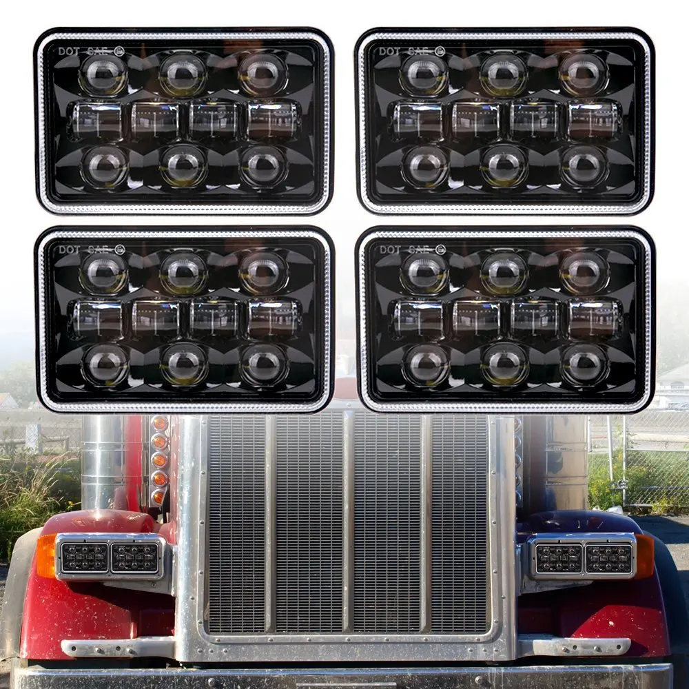 4pcs Dot approved 4x6 inch Rectangular Sealed Beam headlight 4x6" LED truck headlamp replacement for Kenworth T800 T400 T600
4pcs Dot approved 4x6 inch Rectangular Sealed Beam headlight 4x6" LED truck headlamp replacement for Kenworth T800 T400 T600