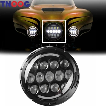 TNOOG 7 Inch Motorcycle LED Headlight Angle Eyes with Turn Signal Halo DRL for Harley-Davidson Jeep Wrangler
TNOOG 7 Inch Motorcycle LED Headlight Angle Eyes with Turn Signal Halo DRL for Harley-Davidson Jeep Wrangler
