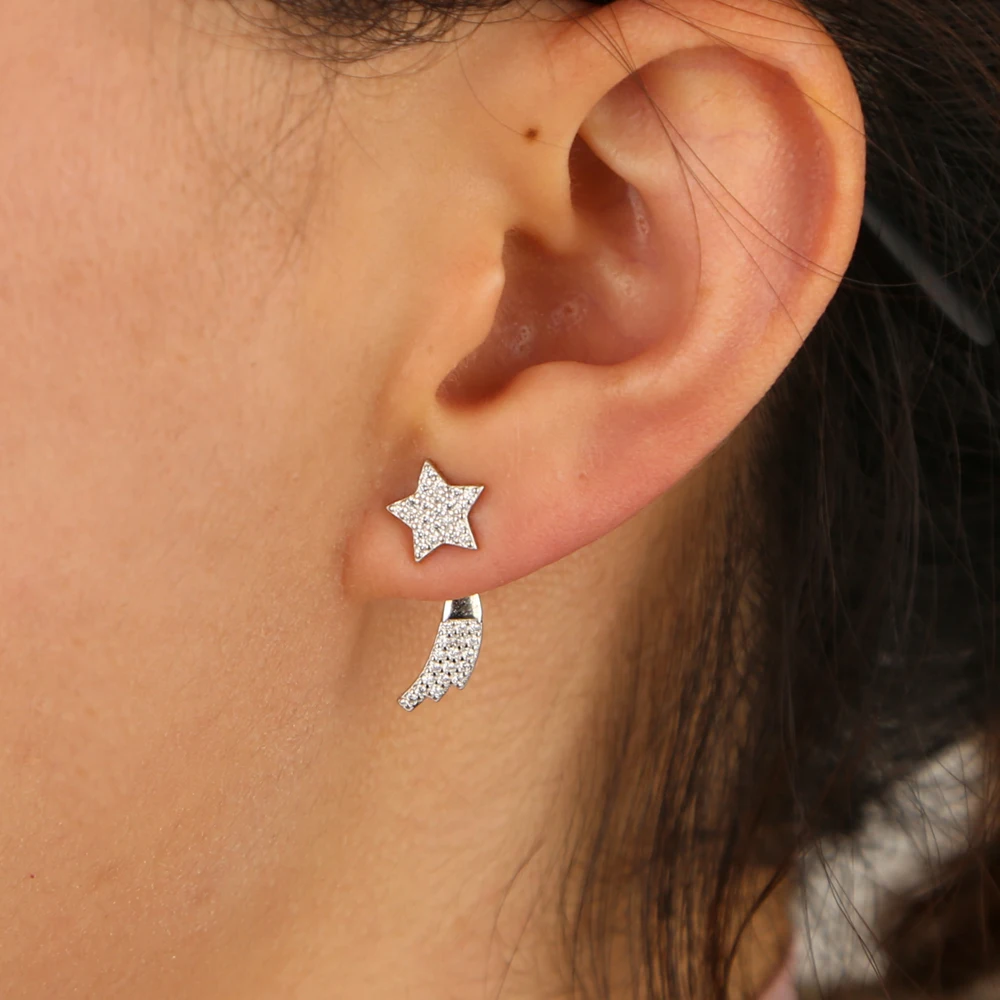sparking bling cz paved star star meteor 925 sterling silver girl women fashion trendy double sided earring
sparking bling cz paved star star meteor 925 sterling silver girl women fashion trendy double sided earring