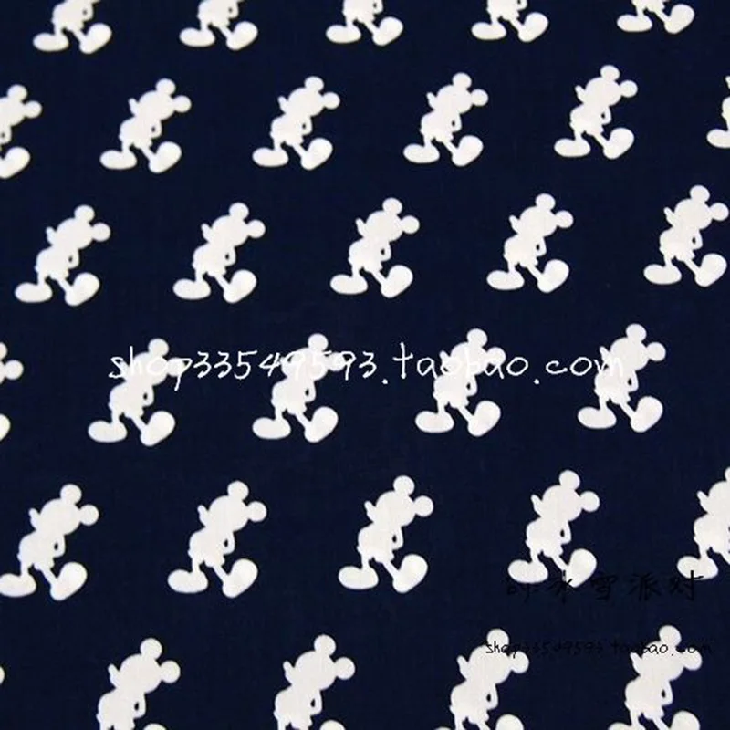 Wide 140cm Deep Blue 100%Cotton Fabric Mickey Silhouette Printed Fabric Sewing Home Textile Patchwork Diy Clothing Mickey Fabric
Wide 140cm Deep Blue 100%Cotton Fabric Mickey Silhouette Printed Fabric Sewing Home Textile Patchwork Diy Clothing Mickey Fabric
