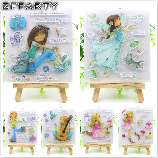 ZFPARTY Girls Transparent Clear Silicone Stamps for DIY Scrapbooking/Card Making/Kids Fun Decoration Supplies
ZFPARTY Girls Transparent Clear Silicone Stamps for DIY Scrapbooking/Card Making/Kids Fun Decoration Supplies