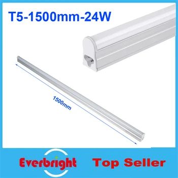 140 pcs/lot Super Bright T5 Led Tube 1500mm 24W 120Led/pcs 5ft 1.5M SMD2835 Led Fluorescent Tube AC85-265V Warm White/Cool White
140 pcs/lot Super Bright T5 Led Tube 1500mm 24W 120Led/pcs 5ft 1.5M SMD2835 Led Fluorescent Tube AC85-265V Warm White/Cool White