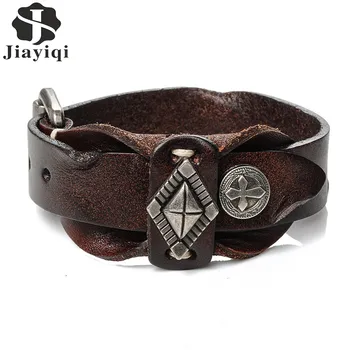 Jiayiqi 2017 Vintage Cuff Leather Bracelet for Men Cross Pattern Punk Wristband Double Layer Adjustable Bangles Male Jewelry
Jiayiqi 2017 Vintage Cuff Leather Bracelet for Men Cross Pattern Punk Wristband Double Layer Adjustable Bangles Male Jewelry