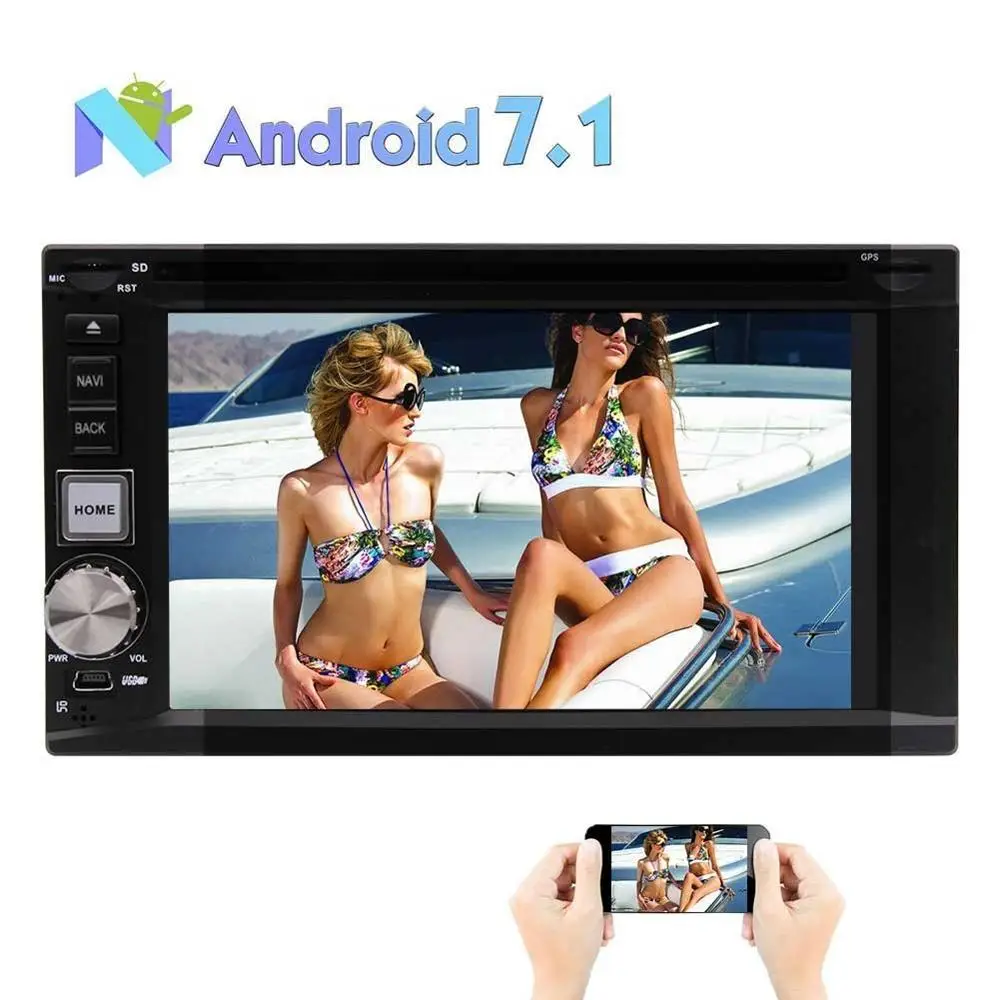 Android 7.1 Car Stereo DVD Player 2 Din In Dash 8-core Car Radio Multimedia Navigation 6.2" Bluetooth Wifi GPS Rearview Camera
Android 7.1 Car Stereo DVD Player 2 Din In Dash 8-core Car Radio Multimedia Navigation 6.2" Bluetooth Wifi GPS Rearview Camera