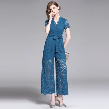 Borisovich Women Casual Lace Harem Jumpsuit New Brand 2019 Summer Fashion V-neck High Waist Female Elegant Jumpsuits N1451
Borisovich Women Casual Lace Harem Jumpsuit New Brand 2019 Summer Fashion V-neck High Waist Female Elegant Jumpsuits N1451