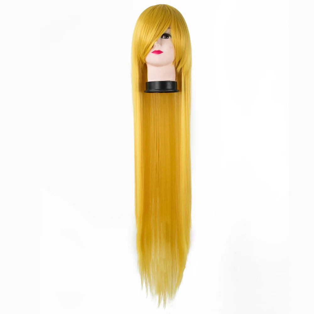 Fei-Show Straight Carnival Wig 100 CM/40 Inches Yellow/Blonde Hair Synthetic Heat Resistant Halloween Cos-play Salon Hairpiece
Fei-Show Straight Carnival Wig 100 CM/40 Inches Yellow/Blonde Hair Synthetic Heat Resistant Halloween Cos-play Salon Hairpiece