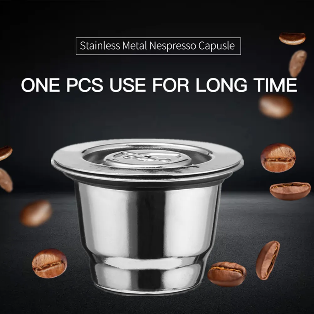 New Crema Nespresso Coffee Capsule Pod Stainless Steel Reusable Espresso Coffee Filters Cup Tamper Spoon
New Crema Nespresso Coffee Capsule Pod Stainless Steel Reusable Espresso Coffee Filters Cup Tamper Spoon