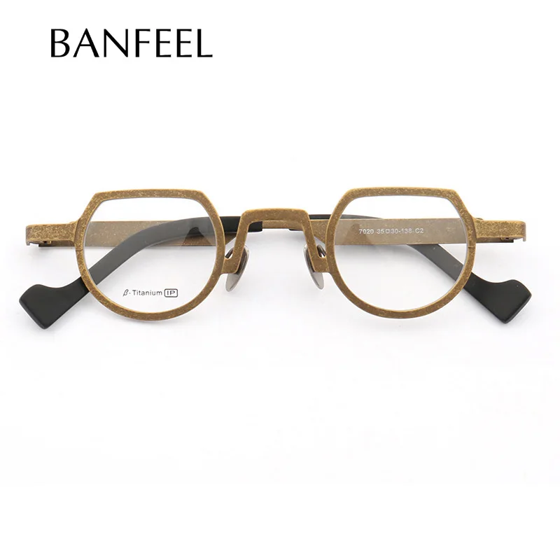 MUZZ Super light Pure titanium frames eyeglasses men Optical Irregular small round full rim Frame myopia Prescription Clear Len
MUZZ Super light Pure titanium frames eyeglasses men Optical Irregular small round full rim Frame myopia Prescription Clear Len