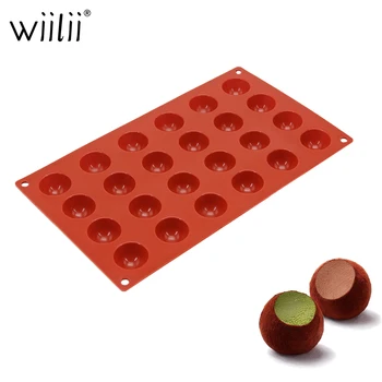 24 Cavity Silicone Half Round Chocolate Ice Mold For Truffle Pastry Molds Mousse Dessert Decorating Tools Candy Biscuit Molds
24 Cavity Silicone Half Round Chocolate Ice Mold For Truffle Pastry Molds Mousse Dessert Decorating Tools Candy Biscuit Molds