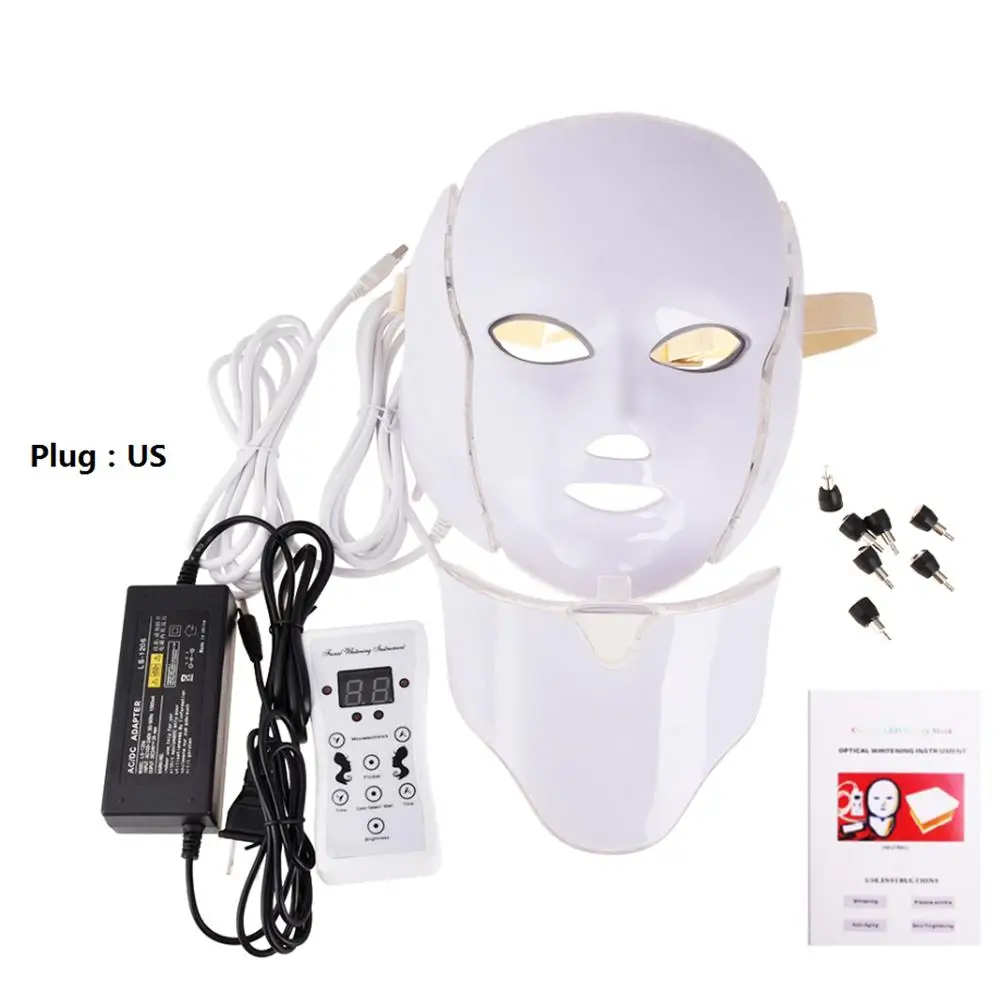 7 Colors LED Light Facial Mask Photorejuvenation Spectrum Therapy Skin Tighten Instrument With Neck Mask Set Face Care
7 Colors LED Light Facial Mask Photorejuvenation Spectrum Therapy Skin Tighten Instrument With Neck Mask Set Face Care
