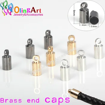 OlingArt 4mm Round Leather Cord Brass Bell Buckle Clasps Hooks for choose End Caps DIY Jewelry making Findings
OlingArt 4mm Round Leather Cord Brass Bell Buckle Clasps Hooks for choose End Caps DIY Jewelry making Findings