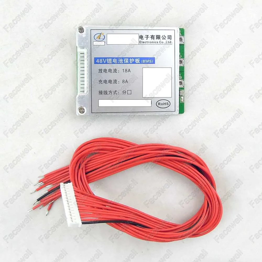 High quality 48v 18A bms li-ion lithium 13s 54.6v smart bms system polymer battery PCM 3.7v cell protection board 13s1p 1000w
High quality 48v 18A bms li-ion lithium 13s 54.6v smart bms system polymer battery PCM 3.7v cell protection board 13s1p 1000w
