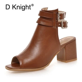 Plus Size 33-43 Fashion Women Sandals Gladiator Mid Square Heel Rome Casual Woman Shoes Solid Black Beige Brown Peep Toe Pumps
Plus Size 33-43 Fashion Women Sandals Gladiator Mid Square Heel Rome Casual Woman Shoes Solid Black Beige Brown Peep Toe Pumps