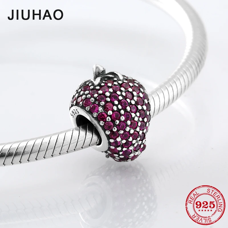 Love fruit 925 Sterling Silver hot pink Strawberry CZ beads Fit Original Pandora Charm Bracelet Jewelry making
Love fruit 925 Sterling Silver hot pink Strawberry CZ beads Fit Original Pandora Charm Bracelet Jewelry making