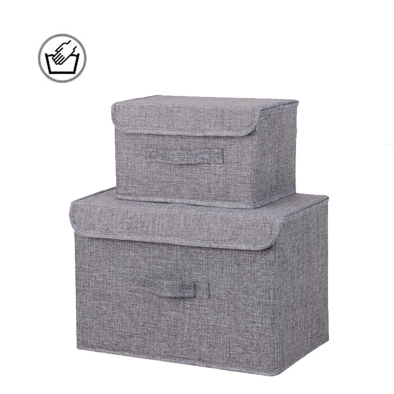 2 Pcs Upgrade Washable Cotton Linen Fabric Storage Box Folding Clothes Underwear Socks Toys Storage Bins Organizer
2 Pcs Upgrade Washable Cotton Linen Fabric Storage Box Folding Clothes Underwear Socks Toys Storage Bins Organizer