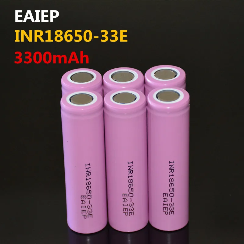 6PCS 100% brand new original INR18650-33E 3300mAh battery 18650 3.7V large capacity dedicated EAIEP electronic battery
6PCS 100% brand new original INR18650-33E 3300mAh battery 18650 3.7V large capacity dedicated EAIEP electronic battery