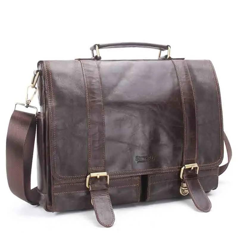 New Europe and the United States fashion retro leather men men portable leisure business documents computer shoulder Messenger
New Europe and the United States fashion retro leather men men portable leisure business documents computer shoulder Messenger