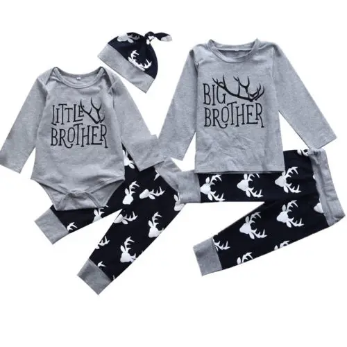 Family Matching Outfits Newborn Baby Little Brother Romper Big T-shirt+Long Pants 2PCS Clothes Outfit
Family Matching Outfits Newborn Baby Little Brother Romper Big T-shirt+Long Pants 2PCS Clothes Outfit