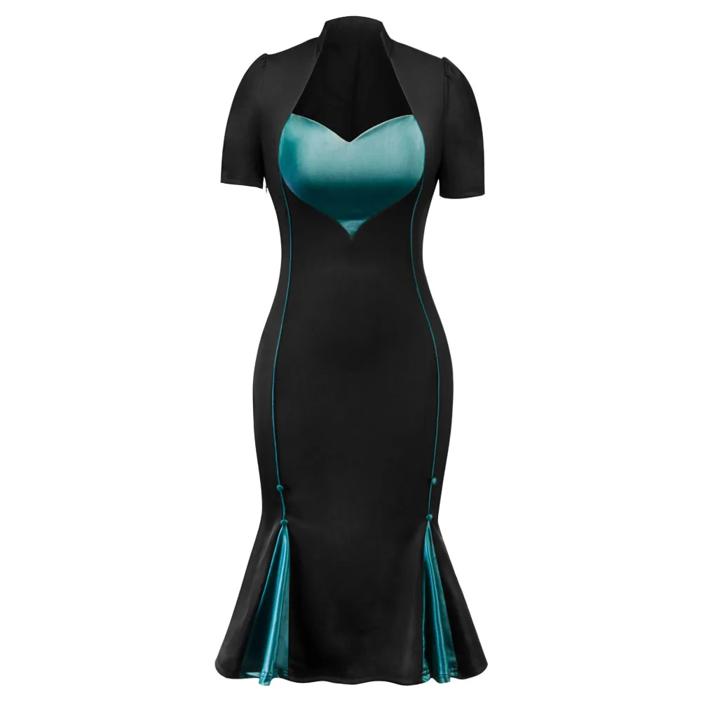 Joineles V Neck Short Sleeves Women Bodycon Retro Dress Chinese Style Summer Robe Tunics Retro Female Mermaid Dress Vestidos New
Joineles V Neck Short Sleeves Women Bodycon Retro Dress Chinese Style Summer Robe Tunics Retro Female Mermaid Dress Vestidos New
