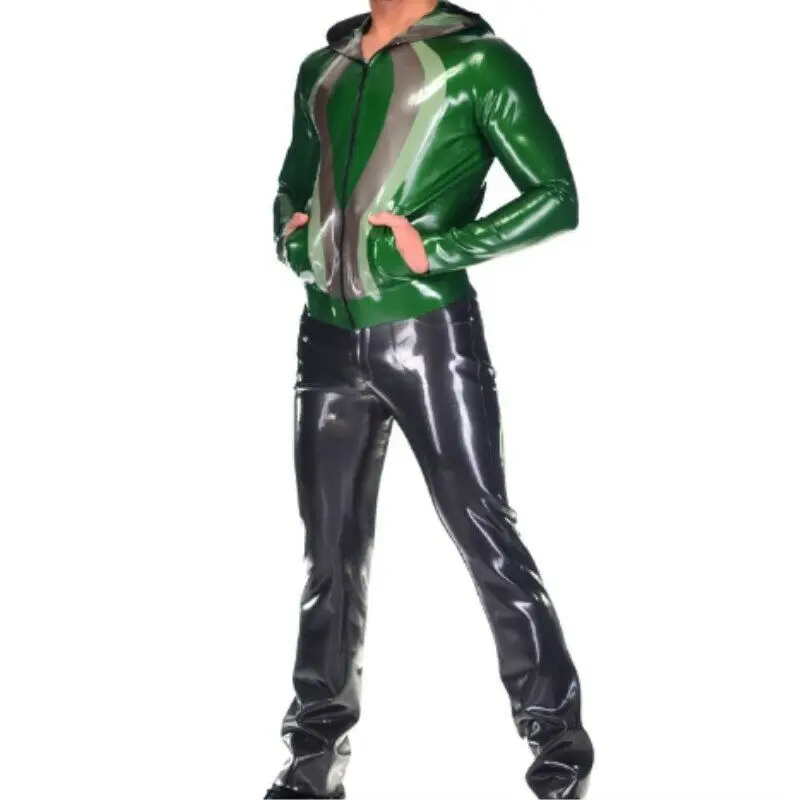 Latexanzug Uniform Zentai Tops and trousers Latex Gummi Metal Green Hood Suit 0.4mm S-XXL
Latexanzug Uniform Zentai Tops and trousers Latex Gummi Metal Green Hood Suit 0.4mm S-XXL