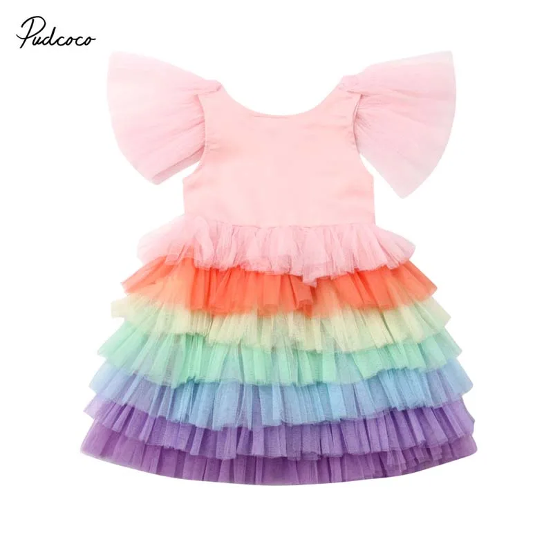 2019 Brand Princess Kid Baby Girls Dress Tulle Rainbow Colorful Layered Party Pageant Bridesmaid Gown Tutu Dress Costume 1-7Y
2019 Brand Princess Kid Baby Girls Dress Tulle Rainbow Colorful Layered Party Pageant Bridesmaid Gown Tutu Dress Costume 1-7Y