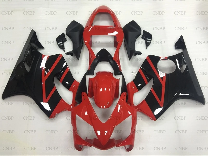 CBR F4i 2001 - 2003 Bodywork CBR600 2002 Motorcycle Fairing CBR600F4i 02 Black Red Full Body Kits | Дом и сад