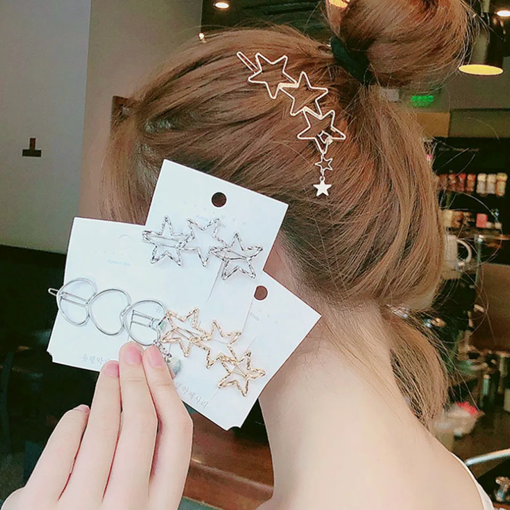2019 New Fashion Barrette INS Korean Metal Hollow Hair Clips Pentagram Hairgrip Animal Hairpin Women Bridal Hair Accessories
2019 New Fashion Barrette INS Korean Metal Hollow Hair Clips Pentagram Hairgrip Animal Hairpin Women Bridal Hair Accessories