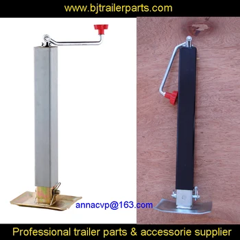 SQUARE TRAILER JACK W/ FOOTPLATE 8,000 lbs. ADJUST DROP LEG TOPWIND - 15" LIFT trailer parts
SQUARE TRAILER JACK W/ FOOTPLATE 8,000 lbs. ADJUST DROP LEG TOPWIND - 15" LIFT trailer parts
