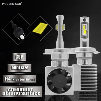 Modern Car H4/9003/HB2 Hi/Lo 3570 60w 9000LM 6500k White H4 led Headlight Side Fan Cooling Mini Size Super Bright Car Headlights
Modern Car H4/9003/HB2 Hi/Lo 3570 60w 9000LM 6500k White H4 led Headlight Side Fan Cooling Mini Size Super Bright Car Headlights