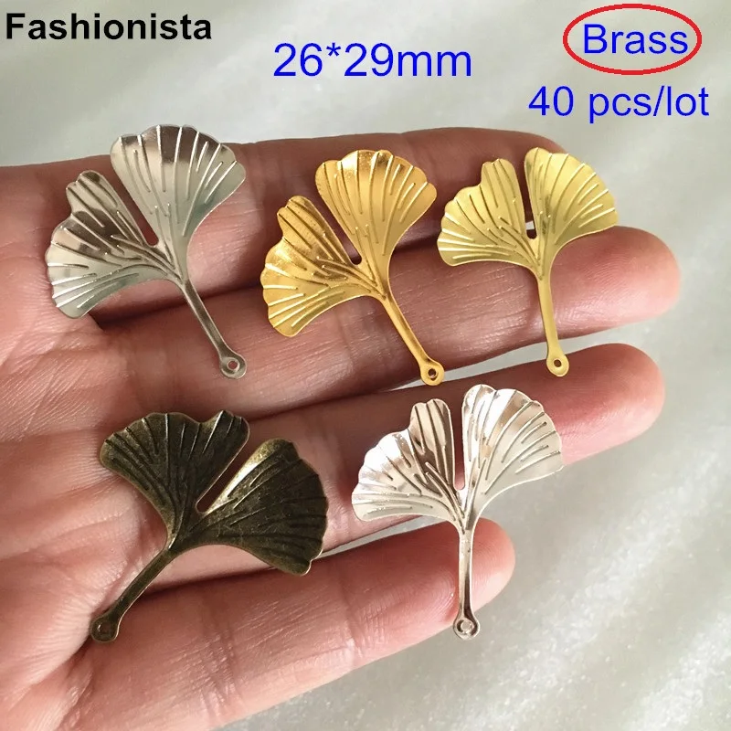 40 pcs Brass Gingko Leaf Charms 26*29mm Metal Stamped Gingko Leaf Pendant 2 Sided,gold-color,silver-color,bronze,steel,raw brass
40 pcs Brass Gingko Leaf Charms 26*29mm Metal Stamped Gingko Leaf Pendant 2 Sided,gold-color,silver-color,bronze,steel,raw brass