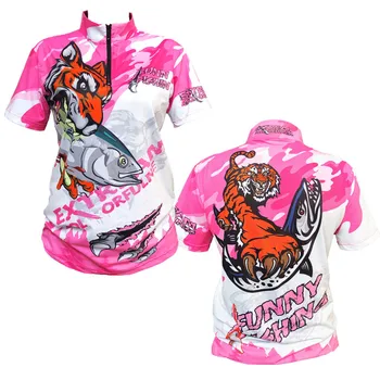 FUN2019 Lure Fishing Short Sleeve Women Fishing Jersey Outdoor Ice Silk Fishing Sun Protection Clothes ZipperTiger's Power Shirt
FUN2019 Lure Fishing Short Sleeve Women Fishing Jersey Outdoor Ice Silk Fishing Sun Protection Clothes ZipperTiger's Power Shirt