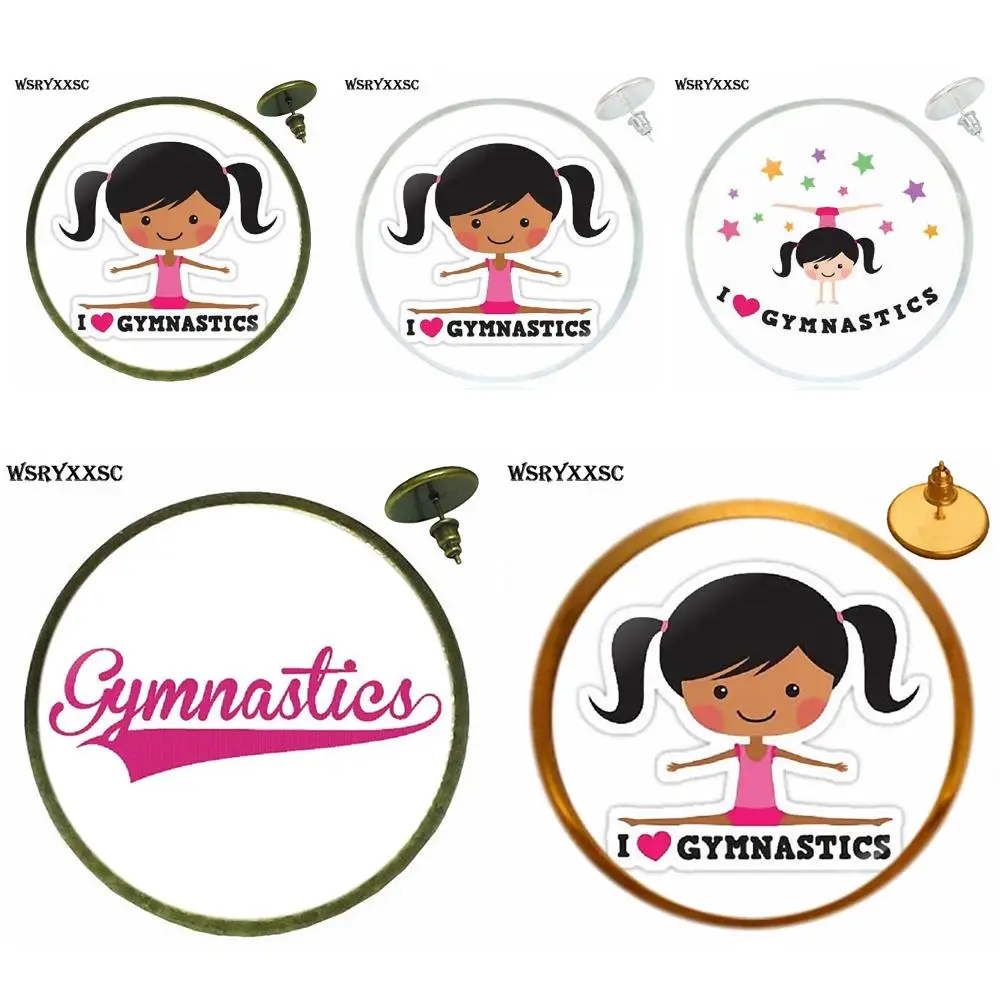 For Women Handmade Girls New Brand Jewelry With Glass Cabochon Bronze/Silver/Golden Clip Ear Hook Stud Earring I Love Gymnastics
For Women Handmade Girls New Brand Jewelry With Glass Cabochon Bronze/Silver/Golden Clip Ear Hook Stud Earring I Love Gymnastics